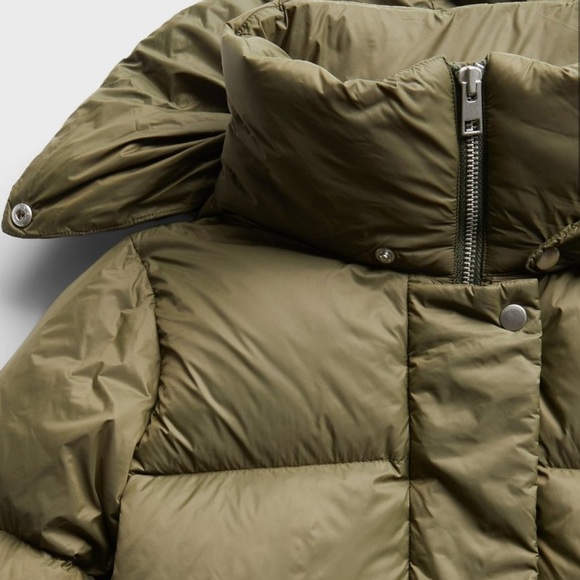 Banana Republic Olive Puffer Down Jacket - Picture 3 of 6